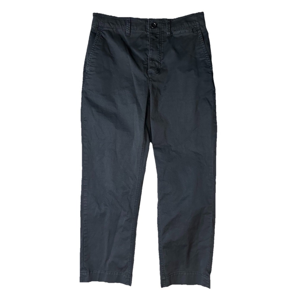 EVERLANE‎ Women's SIZE 6 Black Chino Trousers Pants Cotton Blend Button Fly